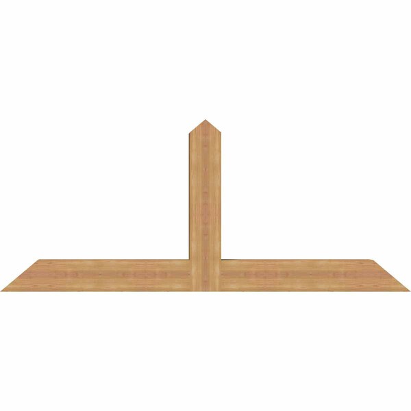 Ekena Millwork Portland Timber Gable Bracket, Western Red Cedar, 72"W x 30"H x 5 1/2"D x 5 1/2"F, 10/12 Pitch GBW072X30X0606POR00SWR - main